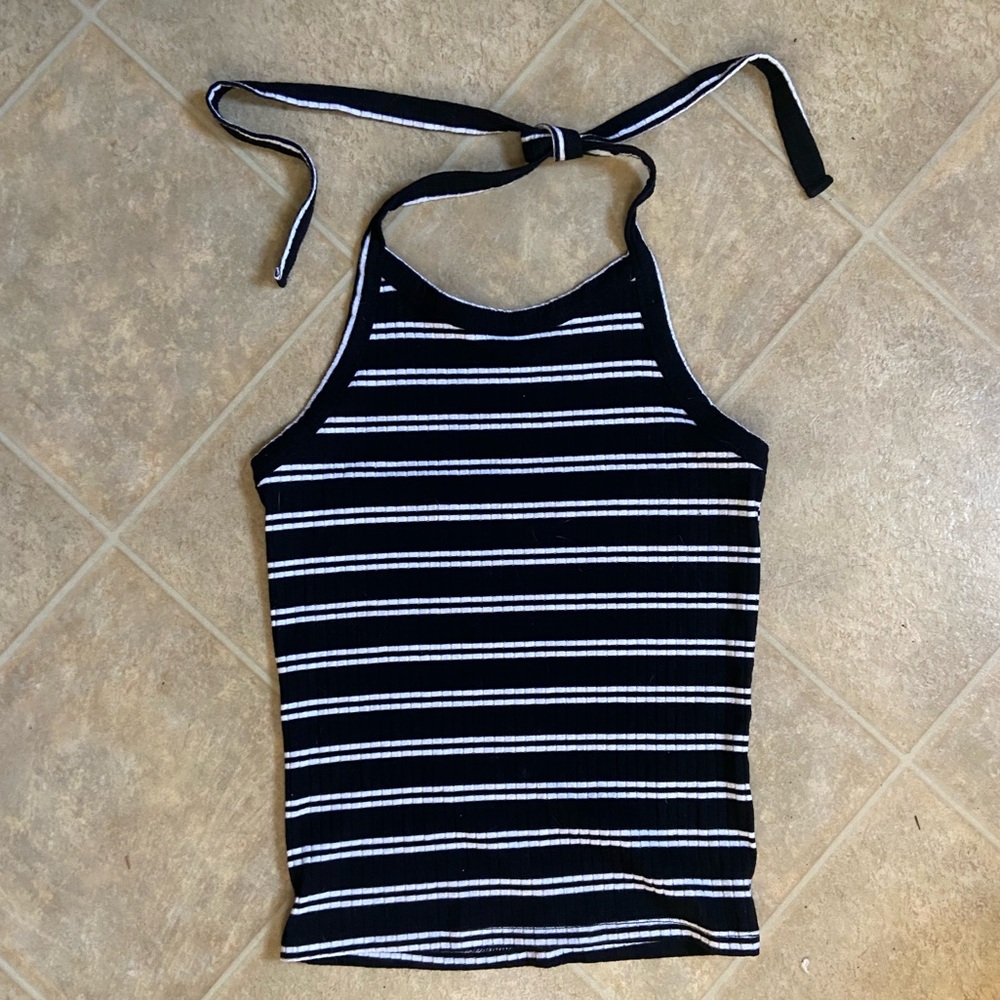 Striped Halter Top